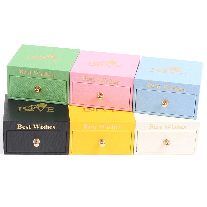 Νέο Macaron Drawer Box Κοσμήματα Κουτί Κουτί Κουτί Σκουλακιό Κουτί Κουτί Κολιέ κουτί Κοσμήματα Κιβώτιο Κουτί Δώρο κουτί